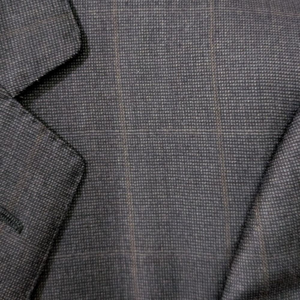 Ermenegildo Zegna Switzerland Men's US 42 Tartan Navy Two Button Wool Blazer - Picture 7 of 12